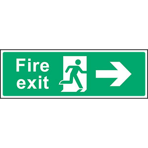 Fire Exit Sign EMER0004 (450x150mm)