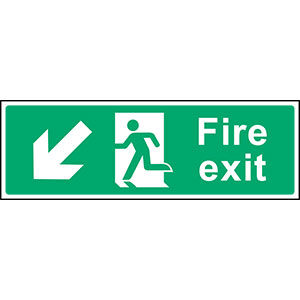 Fire Exit Sign EMER0005 (450x150mm)