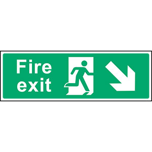 Fire Exit Sign EMER0006 (450x150mm)