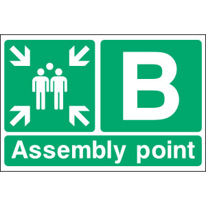 Fire Assembly Point Sign EMER0088 (600x400mm)