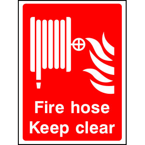 Fire Hose Keep Clear Sign FEQP0001 (300x400mm)