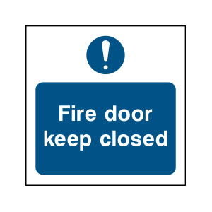 Fire Door Sign FPRV0021 (80x80mm)