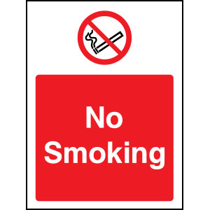 No Smoking Sign SMOK0051 (300x400mm)